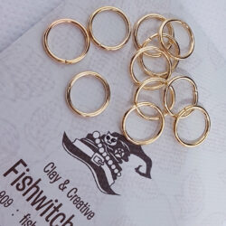 10mm Gold Plated Jump Rings