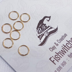 7mm Gold Plated Jump Rings