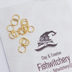 6mm Gold Plated Open Jump Rings