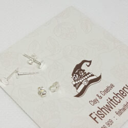 Sterling Silver 4mm Posts with Ear Nut