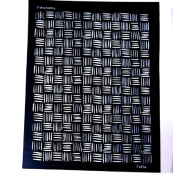 Basket Weave 'Black Magic' Texture & Stencil Sheet